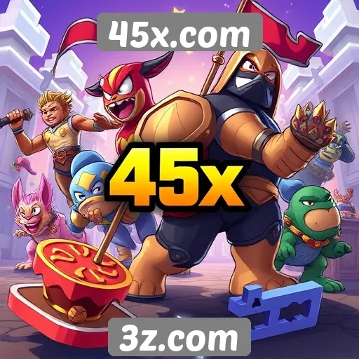 Diversidade de jogos oferecidos em 45x.com