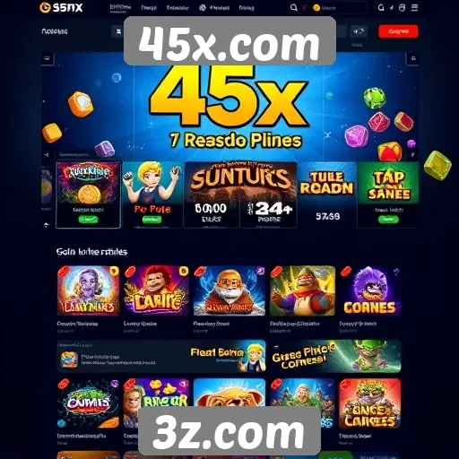Explorando a interface amigável do 45x.com